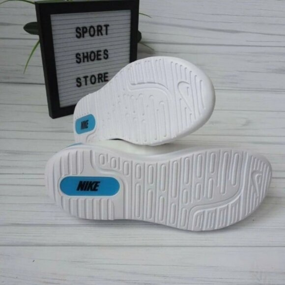 9 WOMEN'S NIKE AMIXA WHITE / BLUE / BLACK SNEAKERS CD5403-102 - Picture 7 of 9